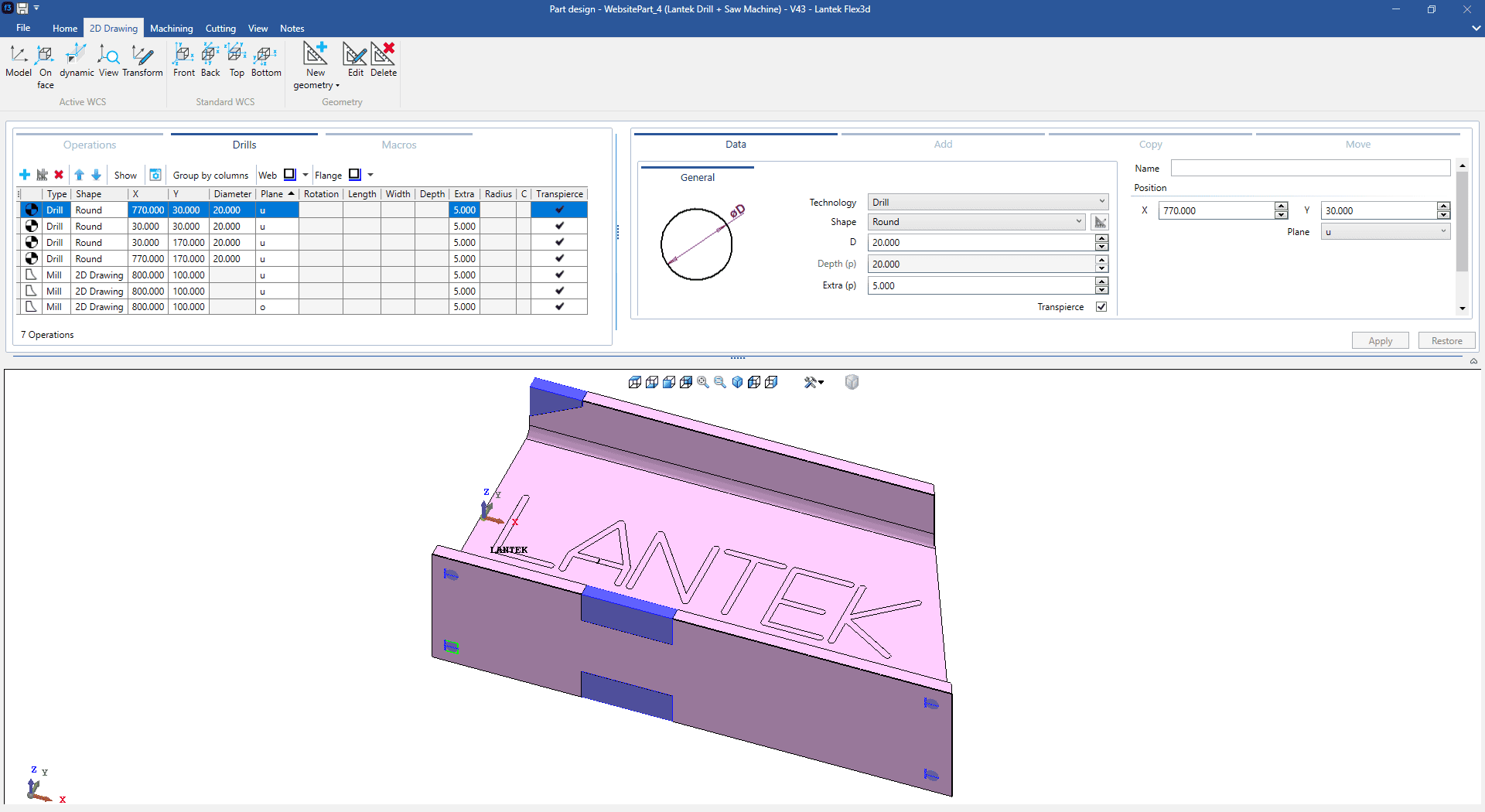 Flex3d_Steelwork_-_Beam_part_operations12